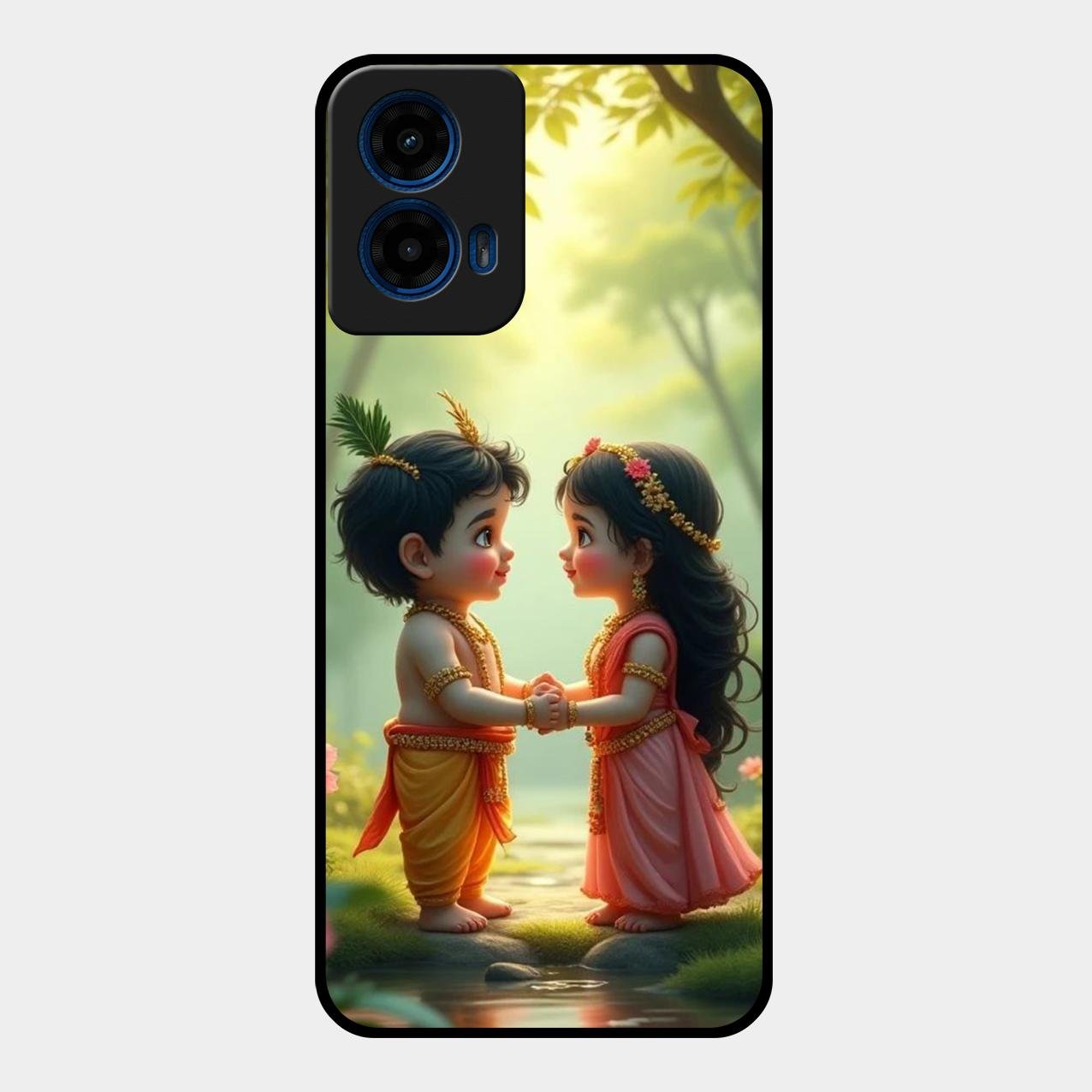 heavenly bond glossy metal case cover for Motorola G45 5G