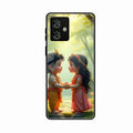 heavenly bond glossy metal case cover for Motorola G54 5G