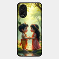 heavenly bond glossy metal case cover for Oppo A38