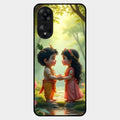 heavenly bond glossy metal case cover for Oppo A78 5G