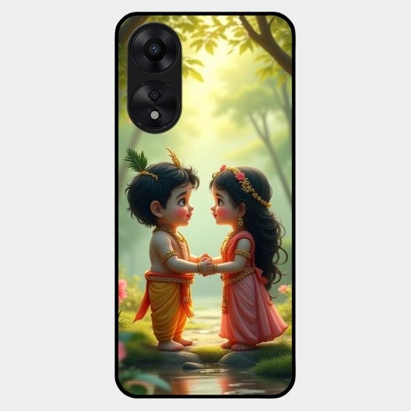 heavenly bond glossy metal case cover for Oppo A78 5G
