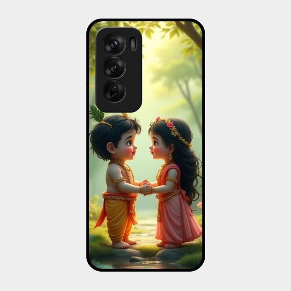 heavenly bond glossy metal case cover for Oppo Reno 12 Pro 5G