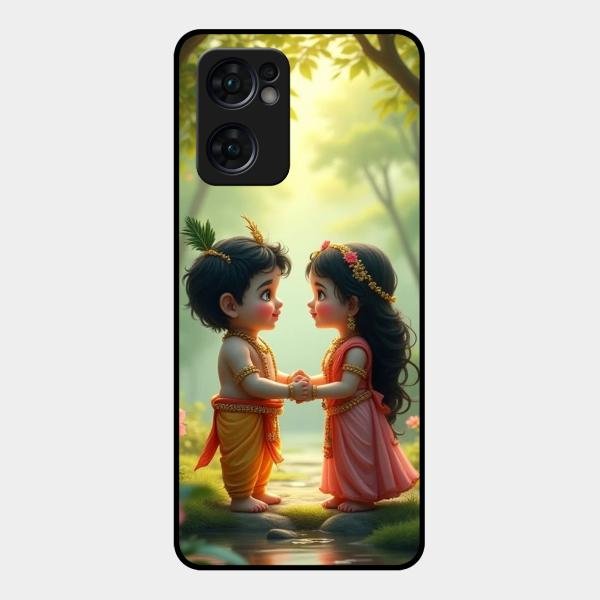 heavenly bond glossy metal case cover for Oppo Reno 7 5G
