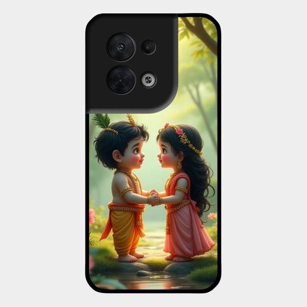 heavenly bond glossy metal case cover for Oppo Reno 8 5G