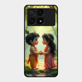 heavenly bond glossy metal case cover for Poco X6 Pro 5G
