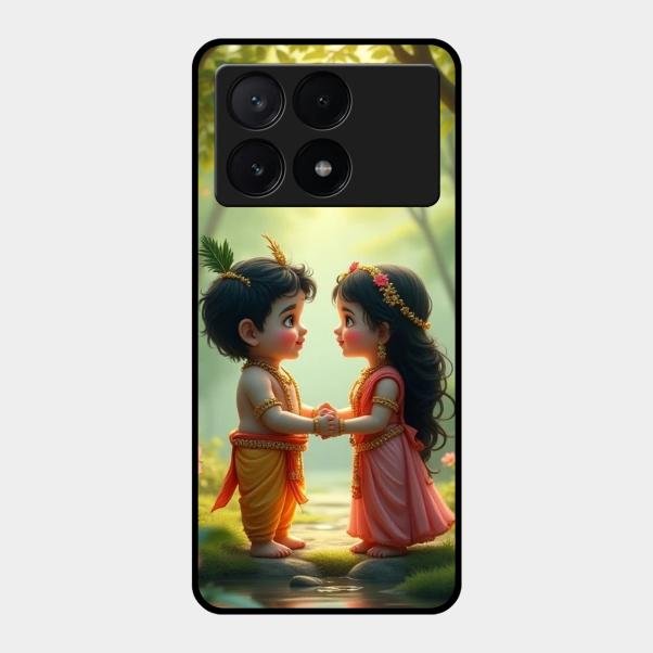 heavenly bond glossy metal case cover for Poco X6 Pro 5G