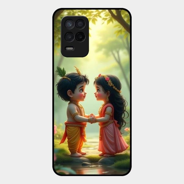 heavenly bond glossy metal case cover for Realme 8 5G