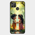 heavenly bond glossy metal case cover for Realme C25Y