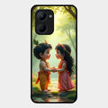 heavenly bond glossy metal case cover for Realme C33 2023