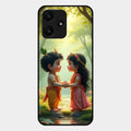 heavenly bond glossy metal case cover for Redmi 12 5G
