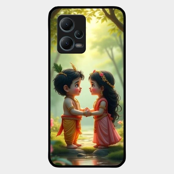heavenly bond glossy metal case cover for Redmi Note 12 5G