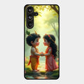 heavenly bond glossy metal case cover for Samsung Galaxy M55 5G