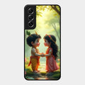 heavenly bond glossy metal case cover for Samsung Galaxy S21 Fe 5G