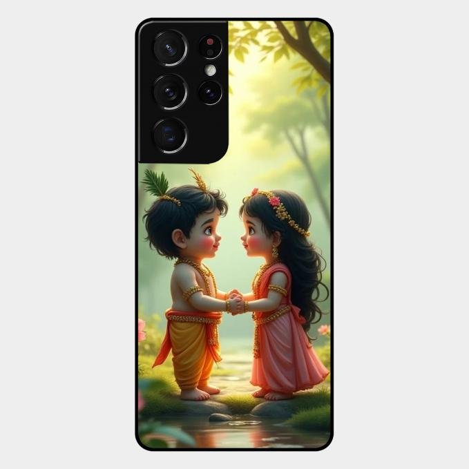 heavenly bond glossy metal case cover for Samsung Galaxy S21 Ultra