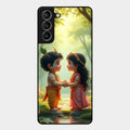 heavenly bond glossy metal case cover for Samsung Galaxy S21