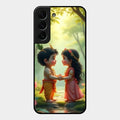 heavenly bond glossy metal case cover for Samsung Galaxy S22 Plus 5G