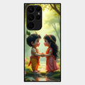 heavenly bond glossy metal case cover for Samsung Galaxy S22 Ultra 5G