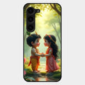 heavenly bond glossy metal case cover for Samsung Galaxy S23 Plus 5G
