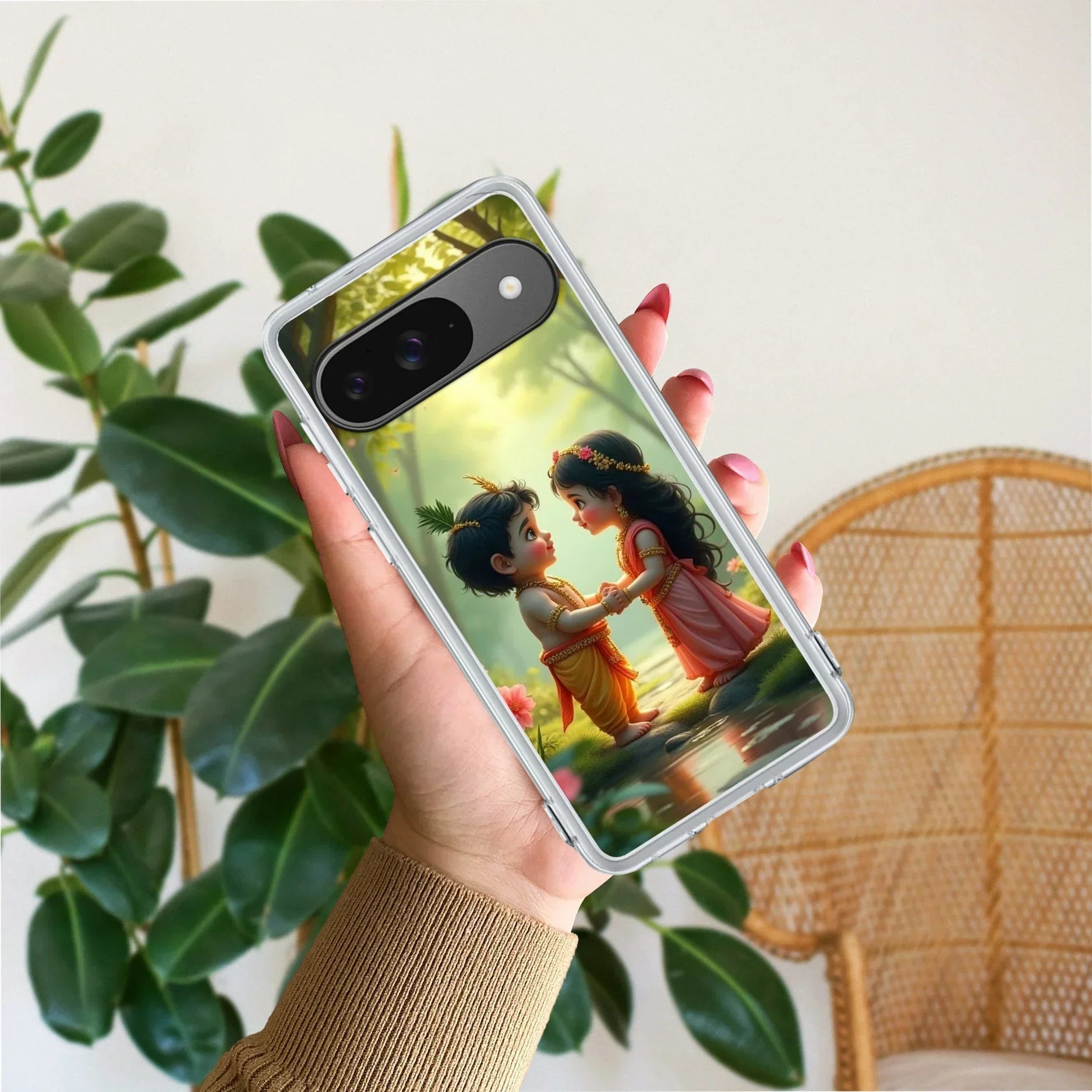 Heavenly Bond Transparent Silicon Case For Google Pixel 9