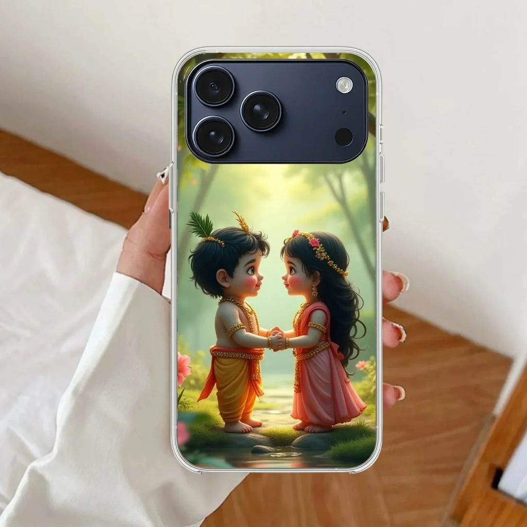 Heavenly Bond Transparent Silicon Case For iPhone 13