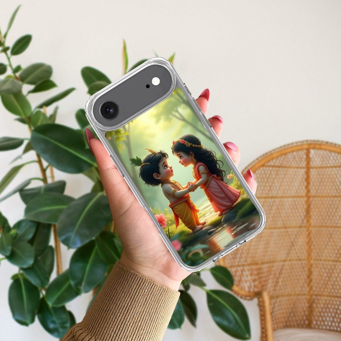 Heavenly Bond Transparent Silicon Case For iPhone