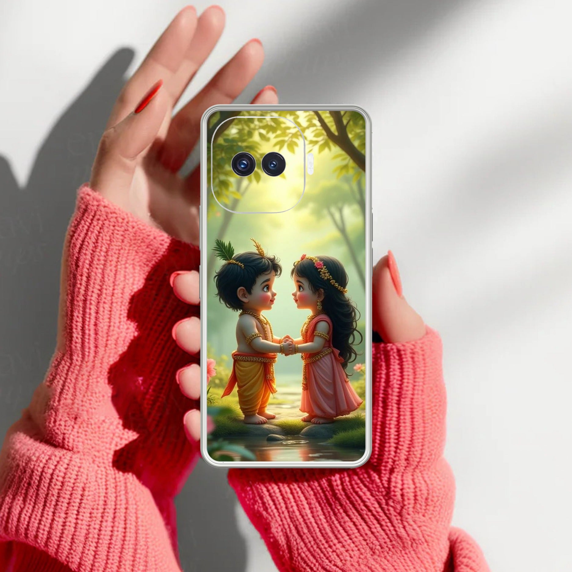 Heavenly Bond Transparent Silicon Case For iQOO