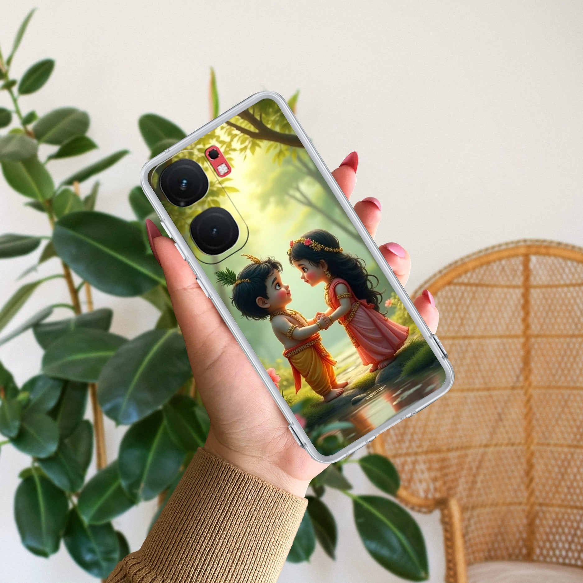 Heavenly Bond Transparent Silicon Case For iQOO Neo 9 Pro 5G