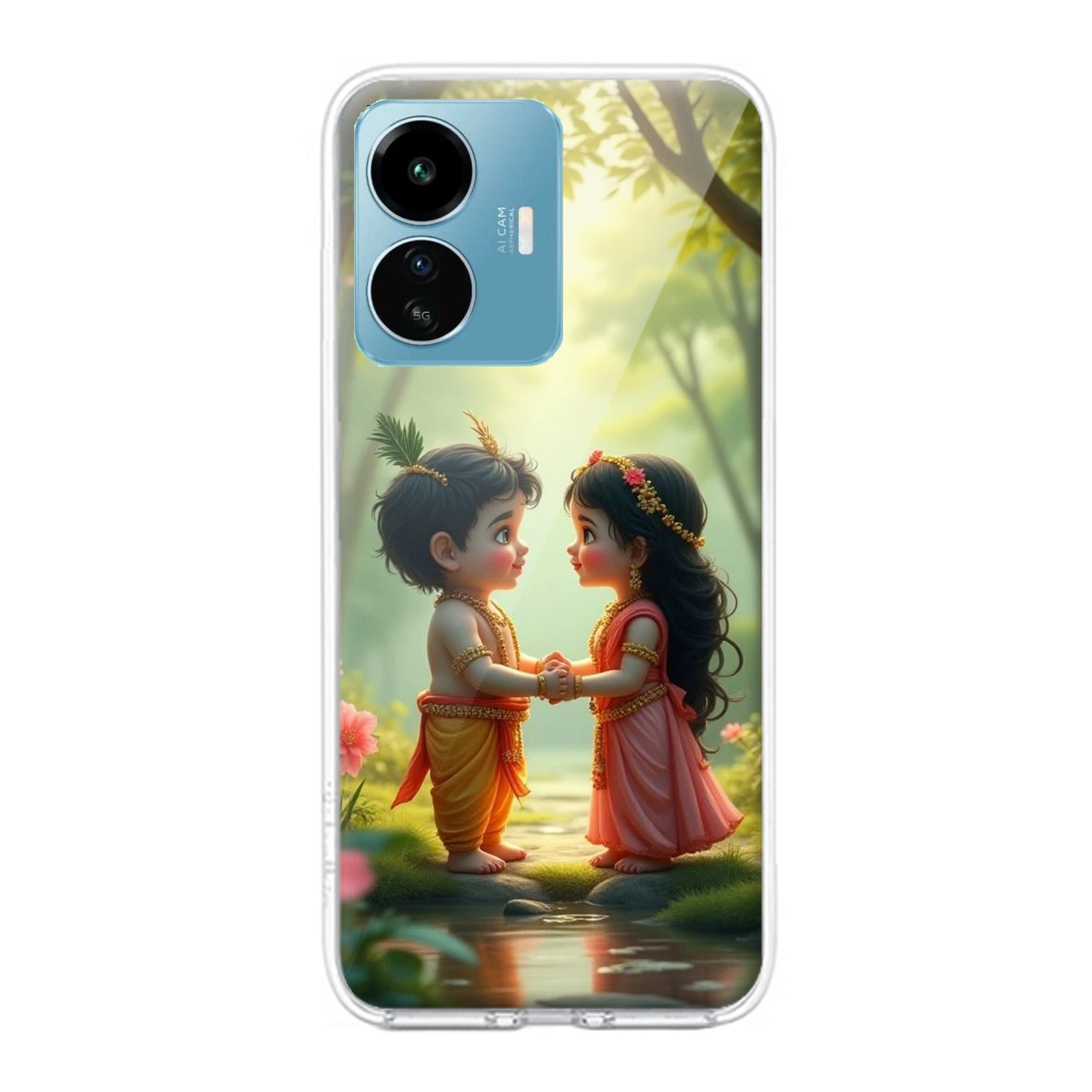 Heavenly Bond Transparent Silicon Case For iQOO Z6 Lite 5G