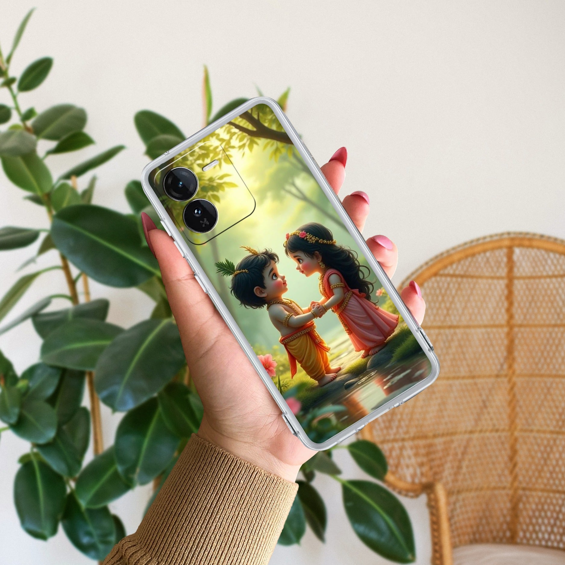 Heavenly Bond Transparent Silicon Case For iQOO Z9 5G