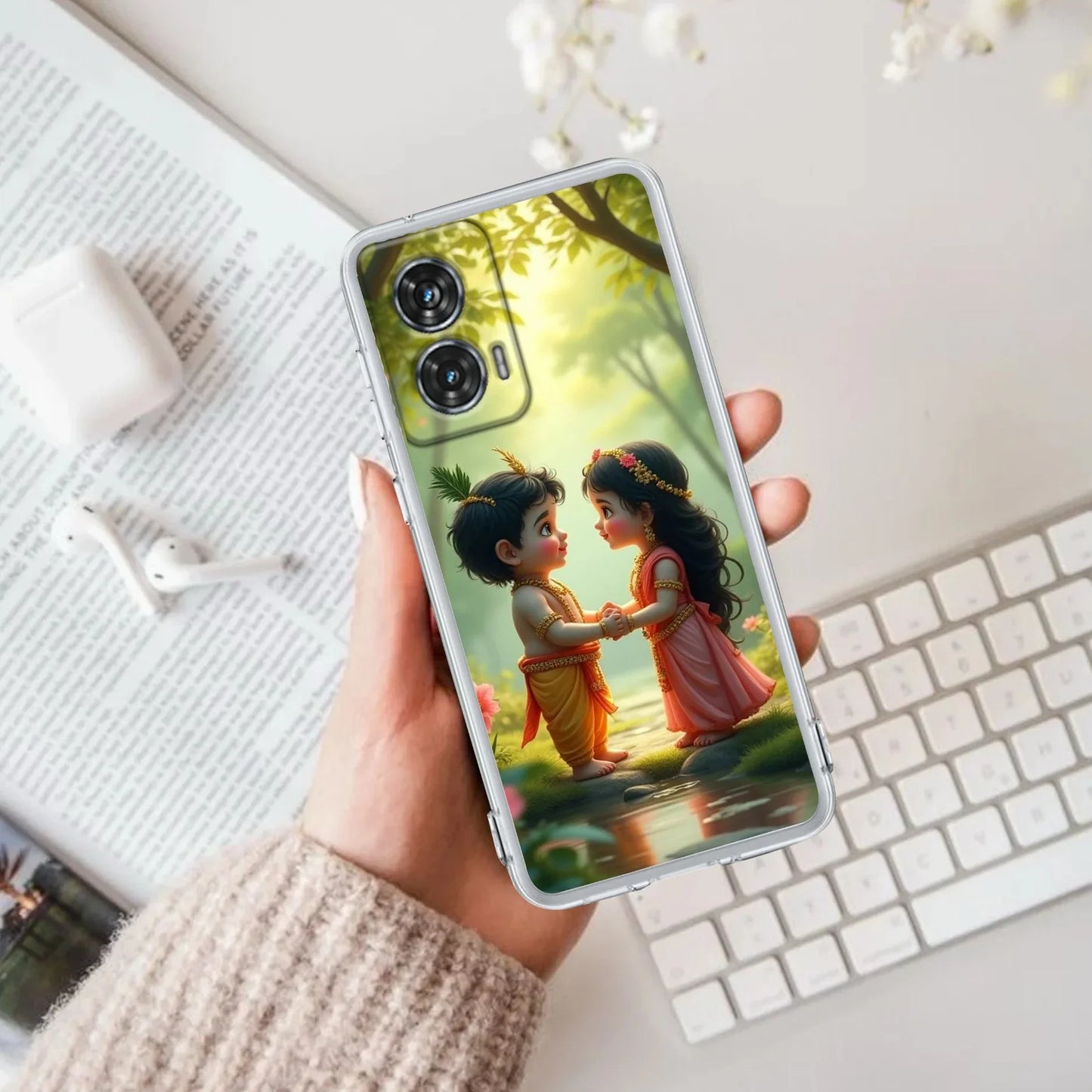 Heavenly Bond Transparent Silicon Case For Motorola - ShopOnCliQ