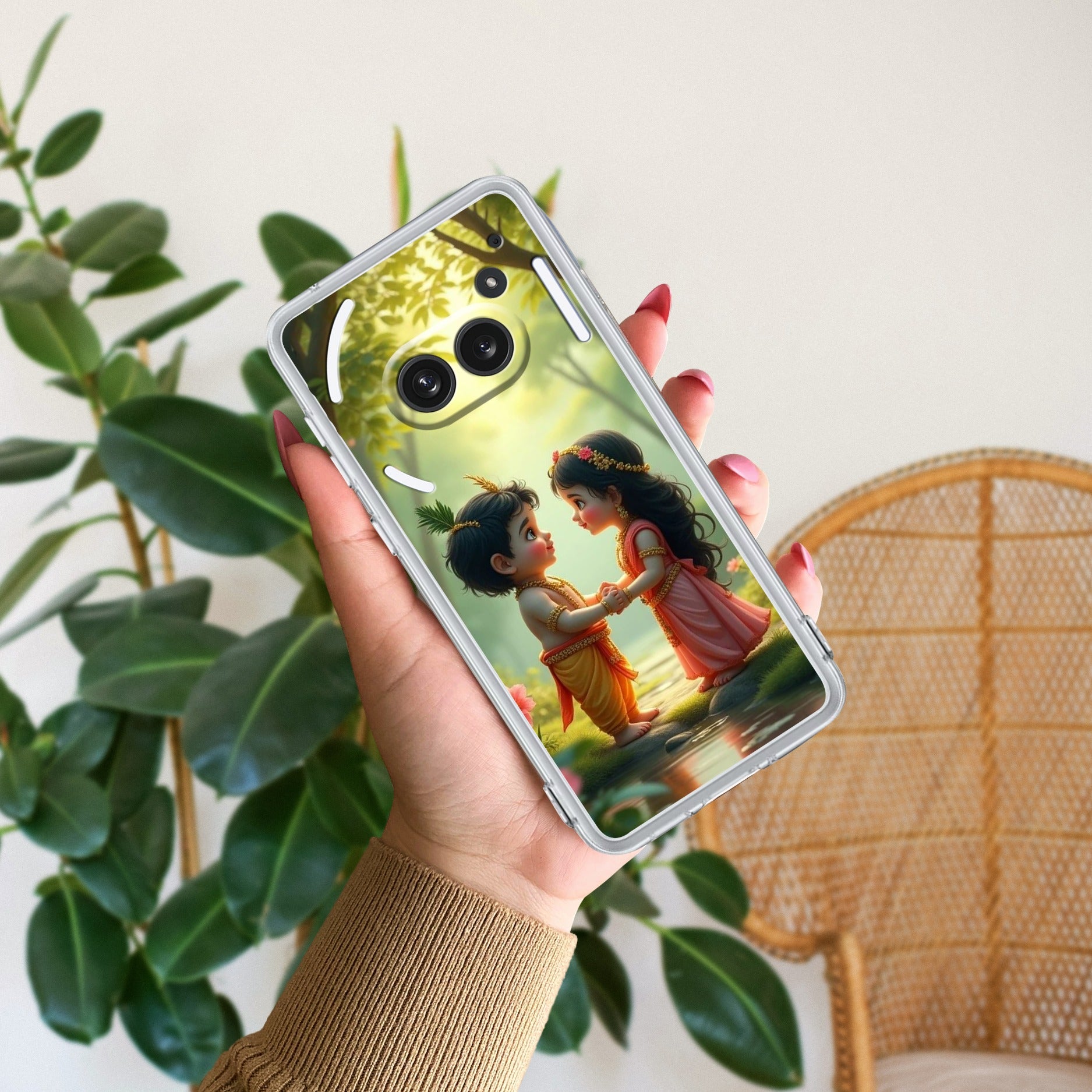 Heavenly Bond Transparent Silicon Case For Nothing Phone 2a 5G