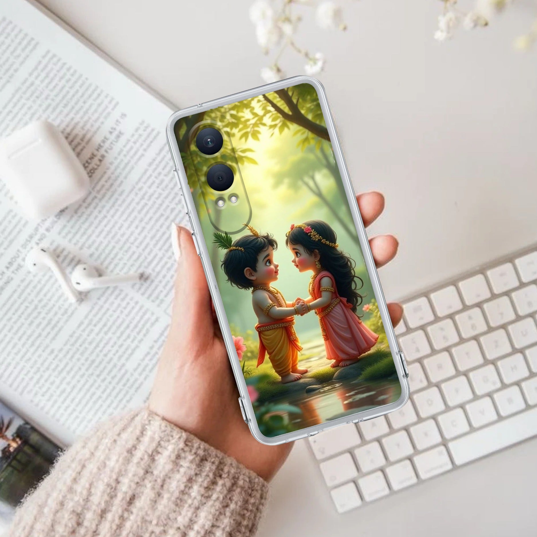 Heavenly Bond Transparent Silicon Case For OnePlus