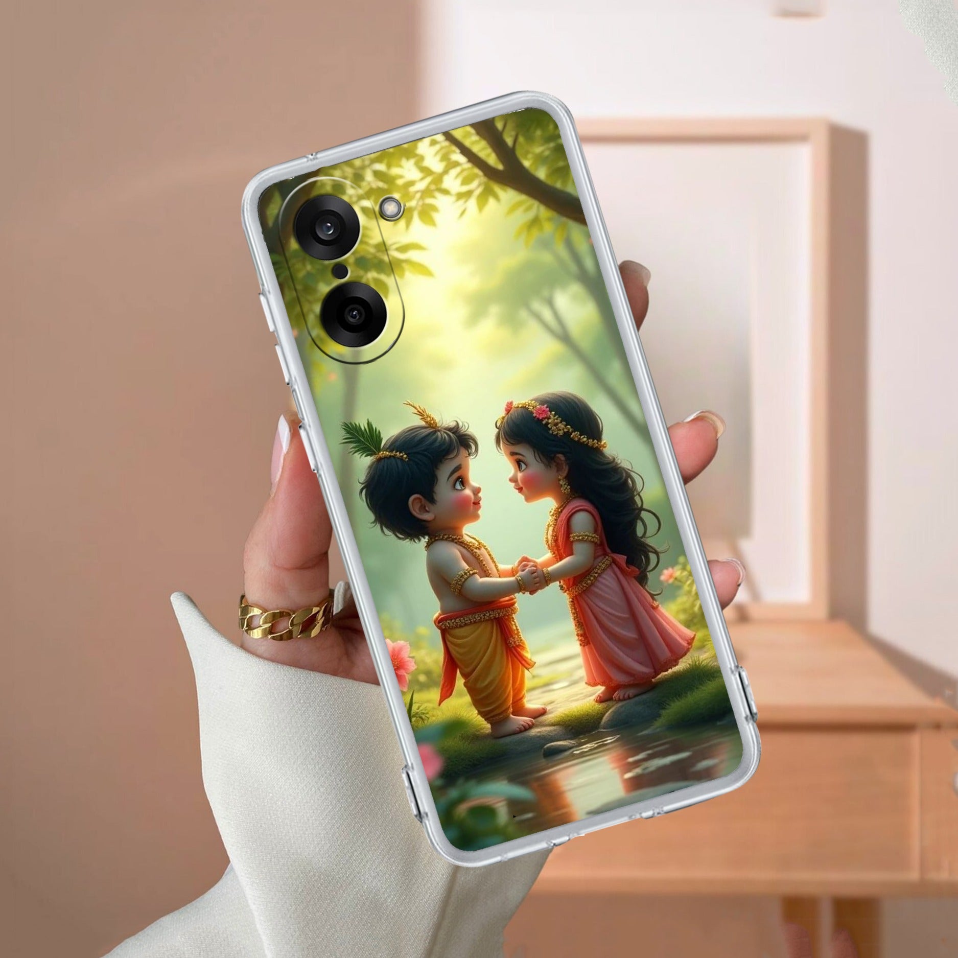 Heavenly Bond Transparent Silicon Case For OnePlus