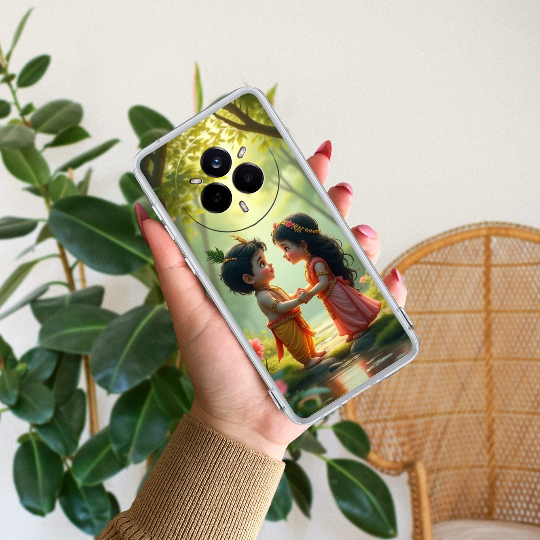 Heavenly Bond Transparent Silicon Case For Realme 12 Pro 5G