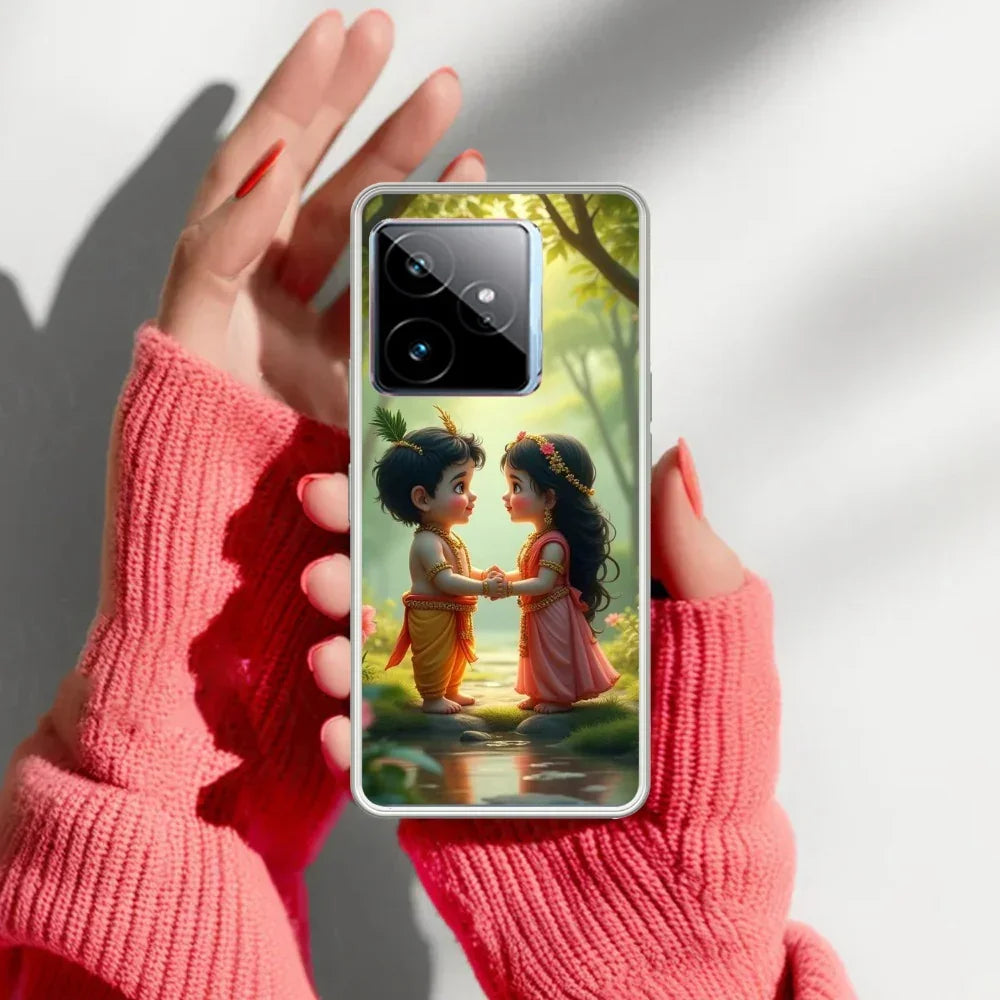 Heavenly Bond Transparent Silicon Case For Realme/Narzo