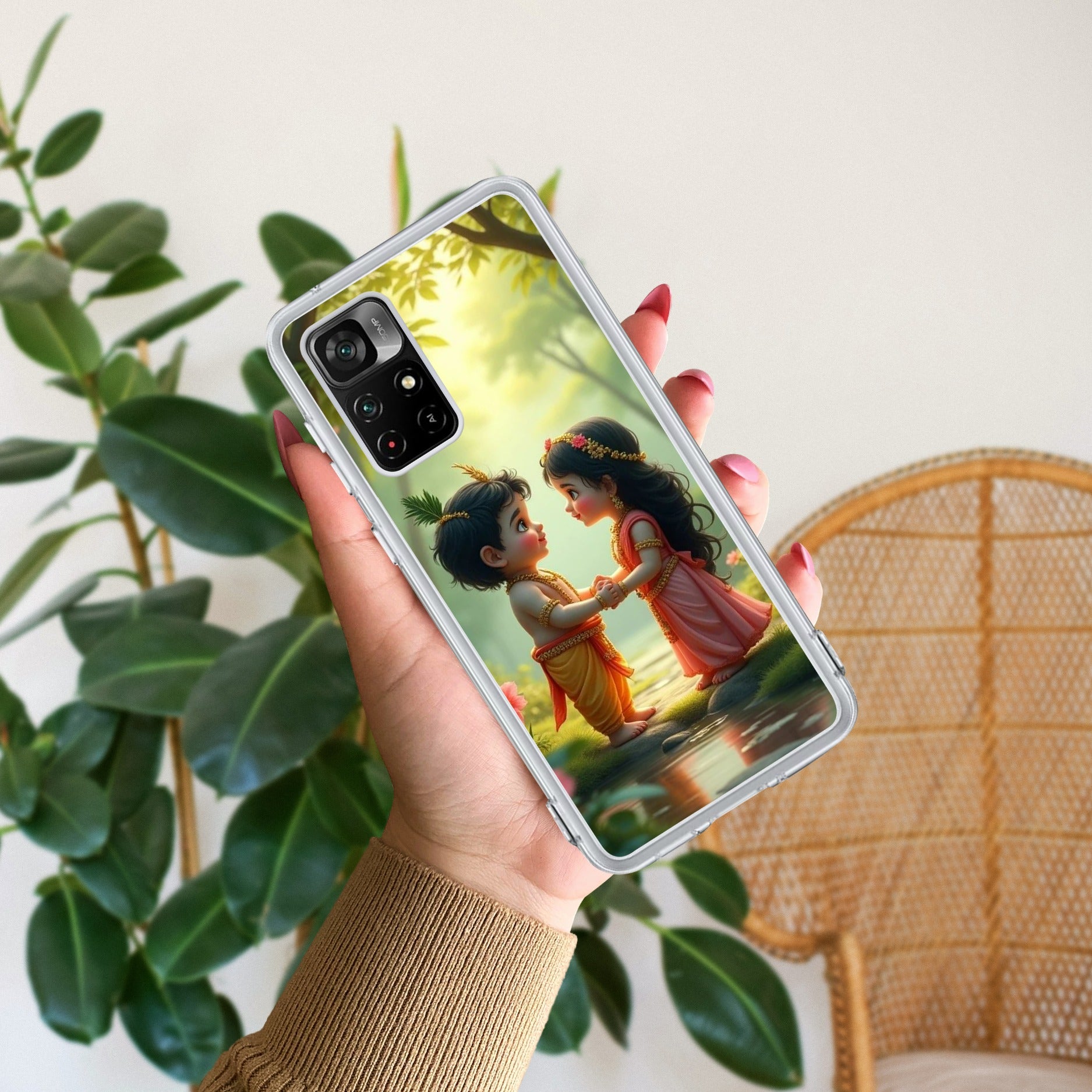 Heavenly Bond  Transparent Silicon Case For Redmi Note 15 5G
