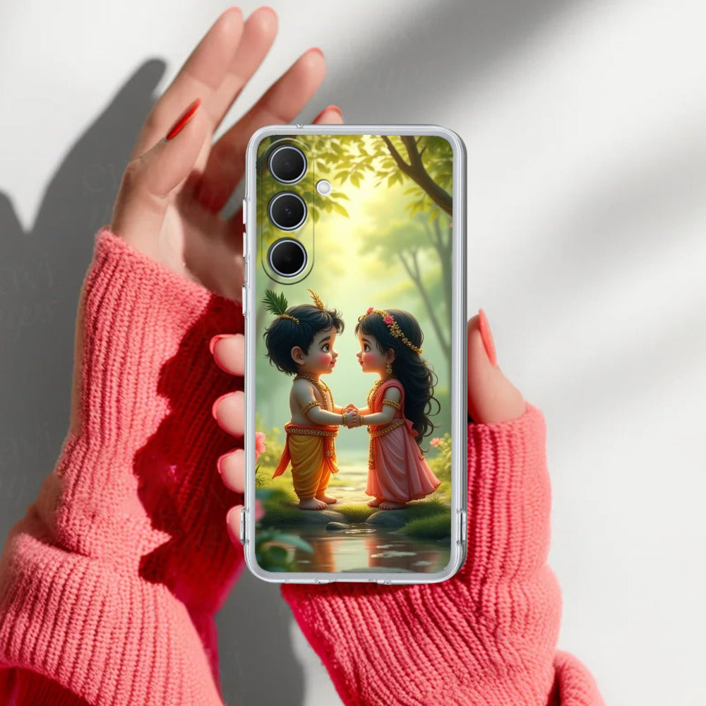 Heavenly Bond Transparent Silicon Case For Samsung