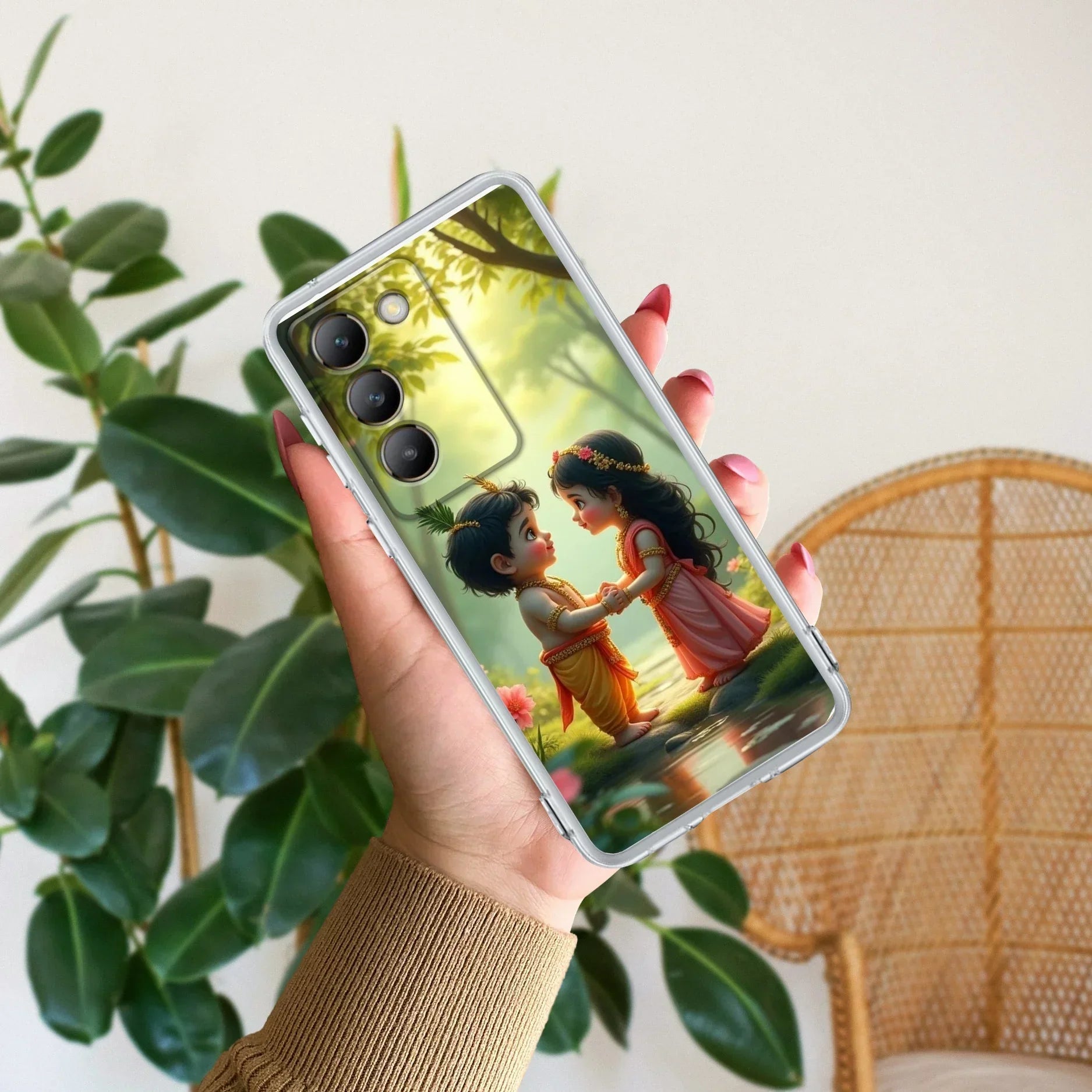 Heavenly Bond Transparent Silicon Case For Vivo V20 SE