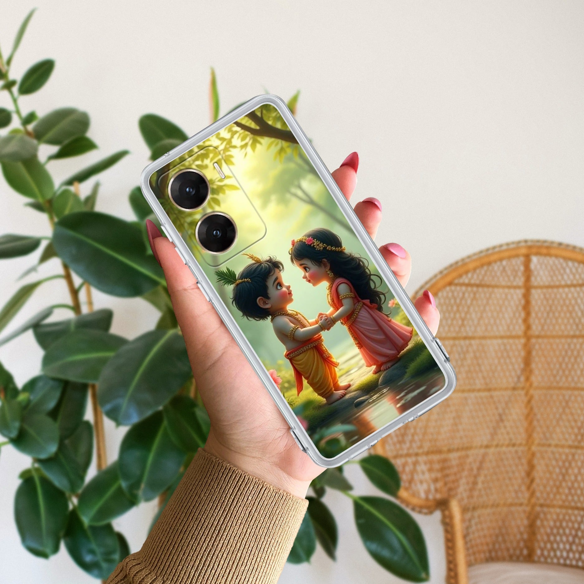 Heavenly Bond Transparent Silicon Case For Vivo V29E 5G