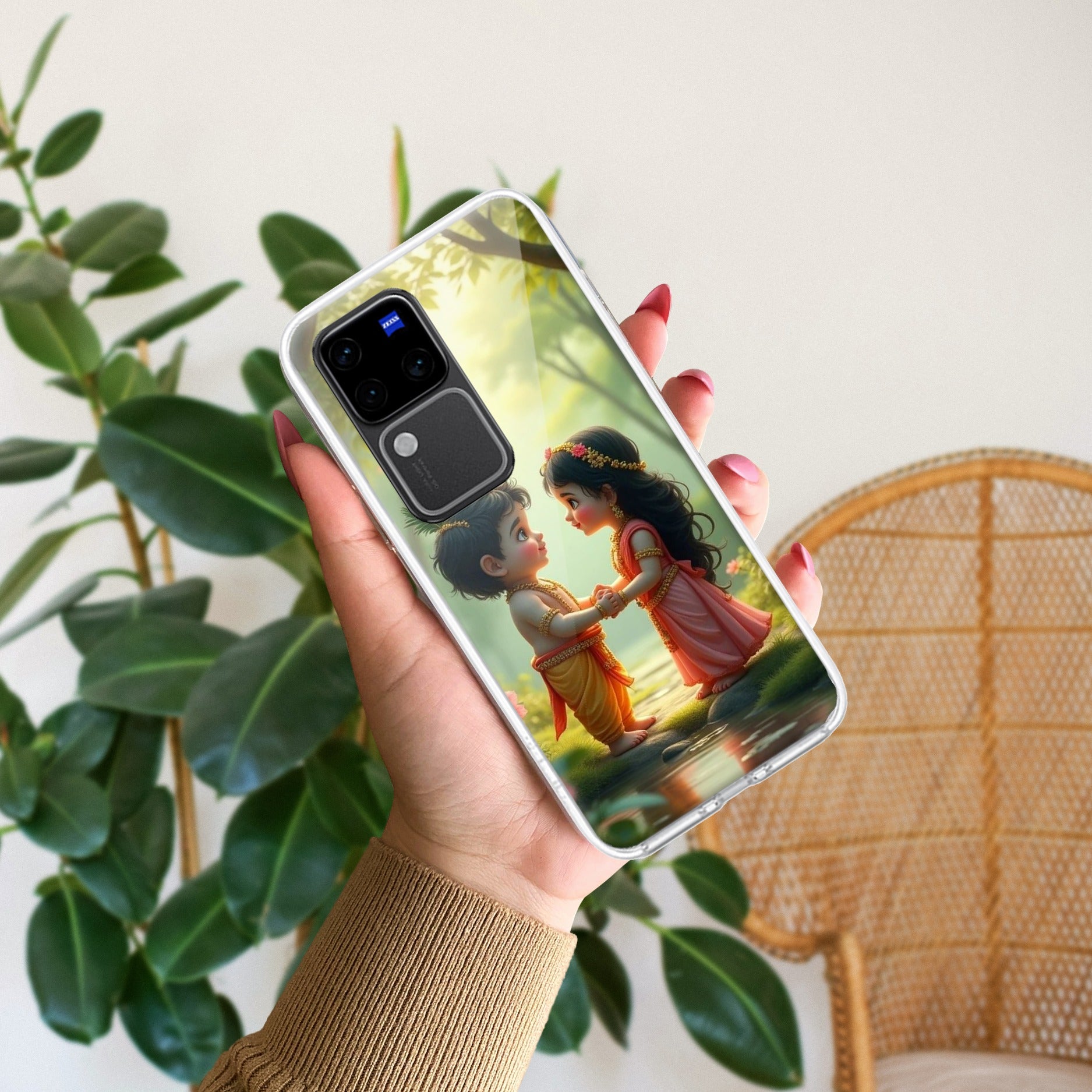 Heavenly Bond Transparent Silicon Case For Vivo V30 Pro 5G