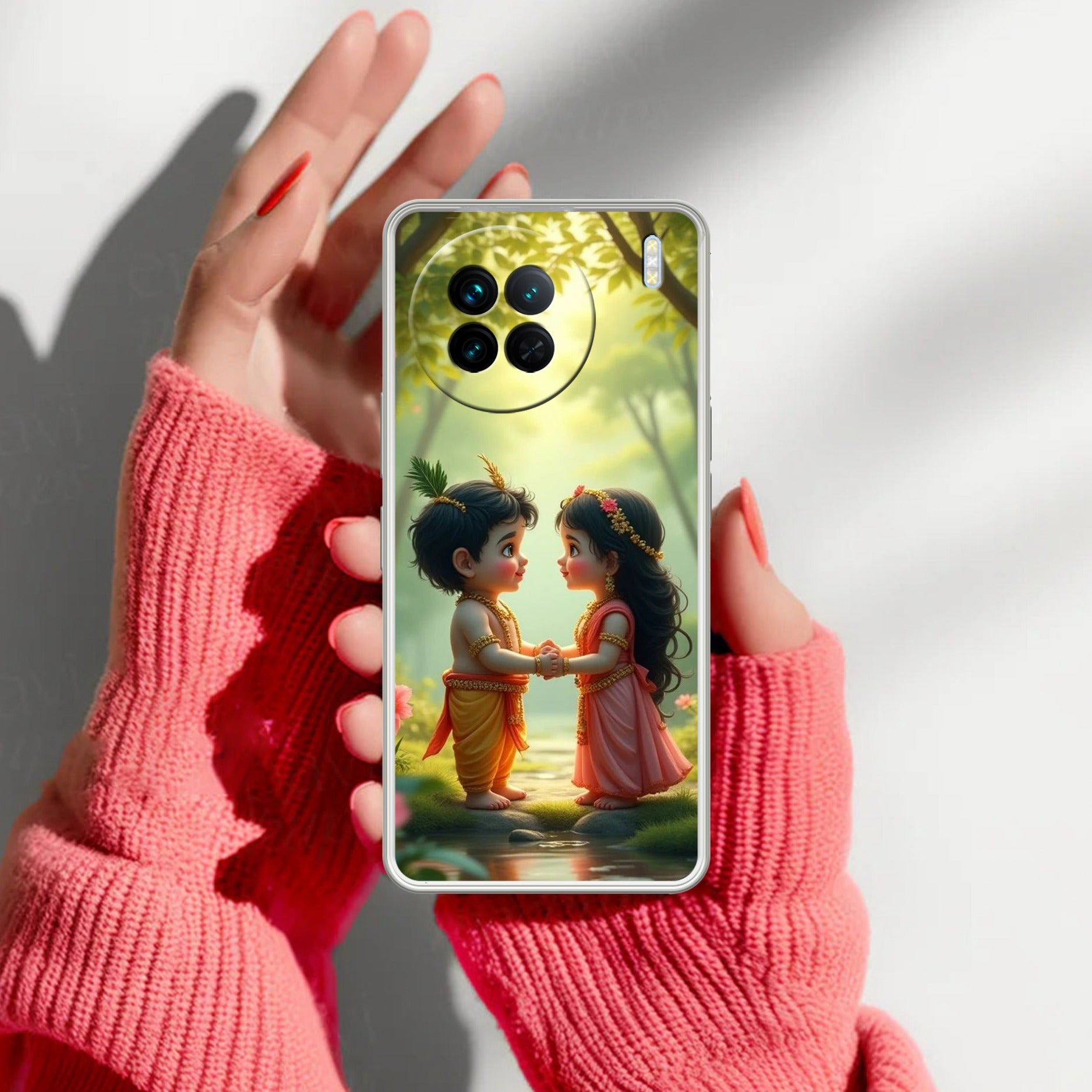 Heavenly Bond Transparent Silicon Case For Vivo X90 5G