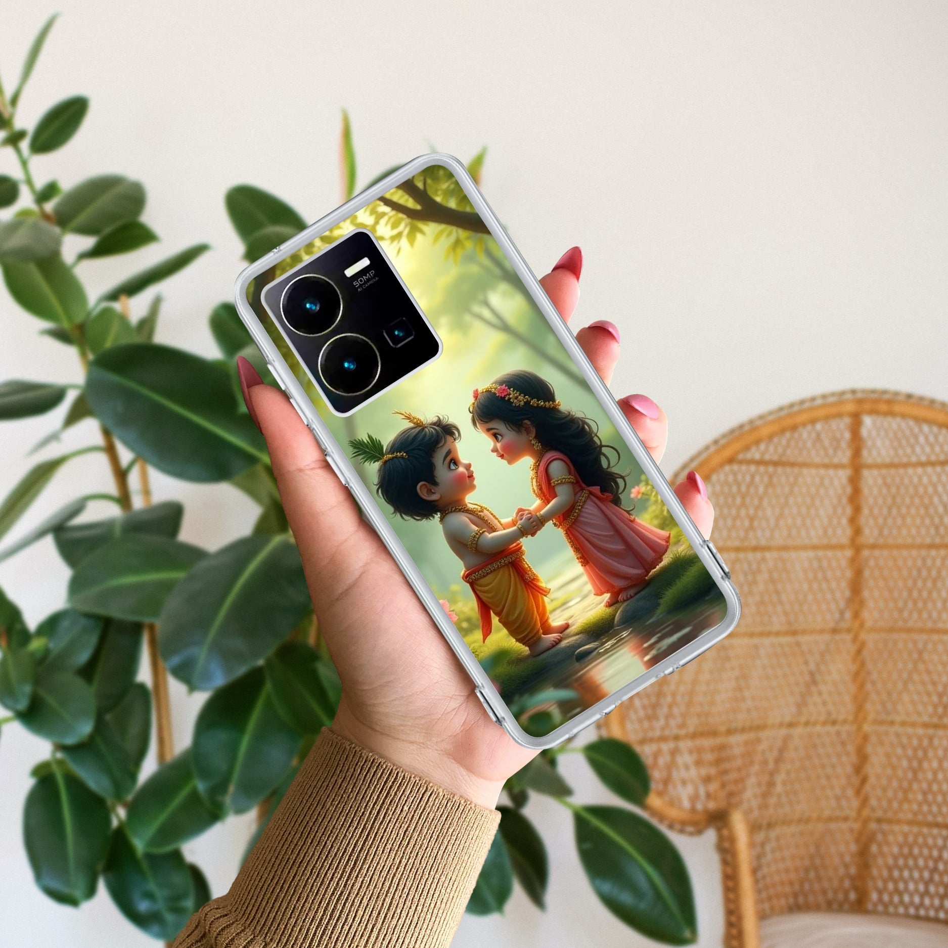 Heavenly Bond Transparent Silicon Case For Vivo Y35