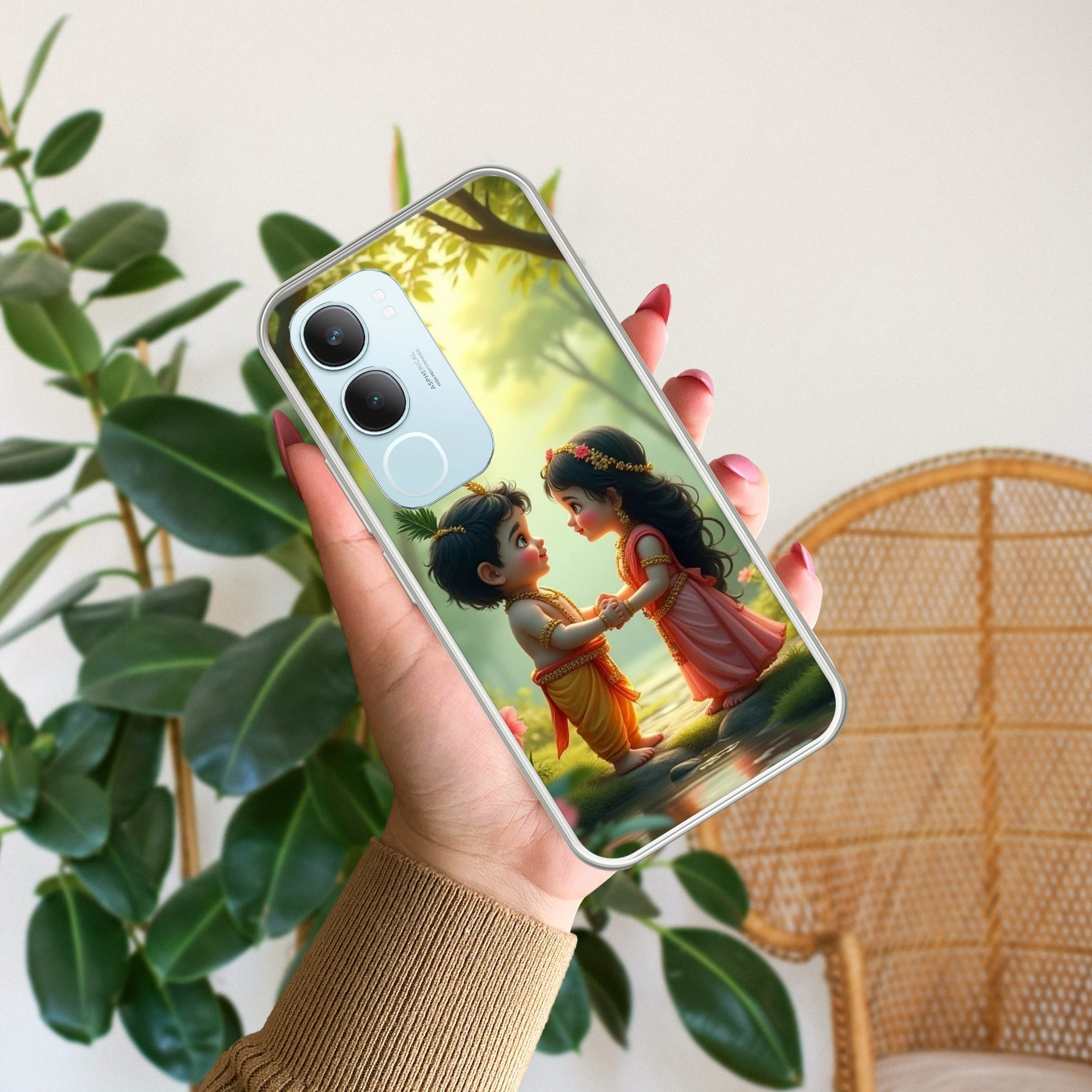 Heavenly Bond Transparent Silicon Case For Vivo Y29 5G