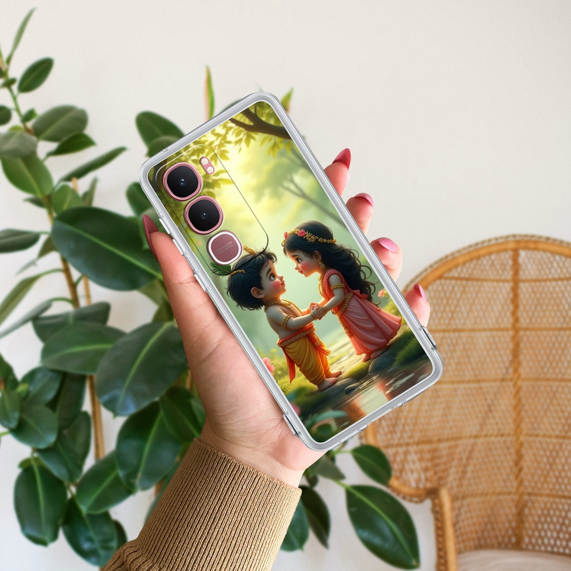 Heavenly Bond Transparent Silicon Case For Vivo Y31 5G