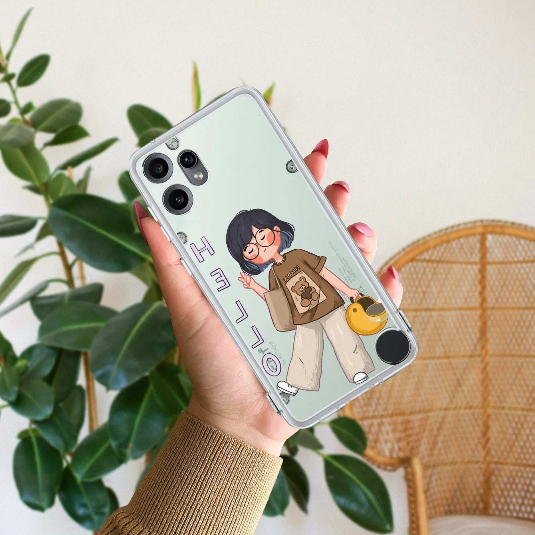 Hello Honey Transparent Silicon Case For Nothing - ShopOnCliQ