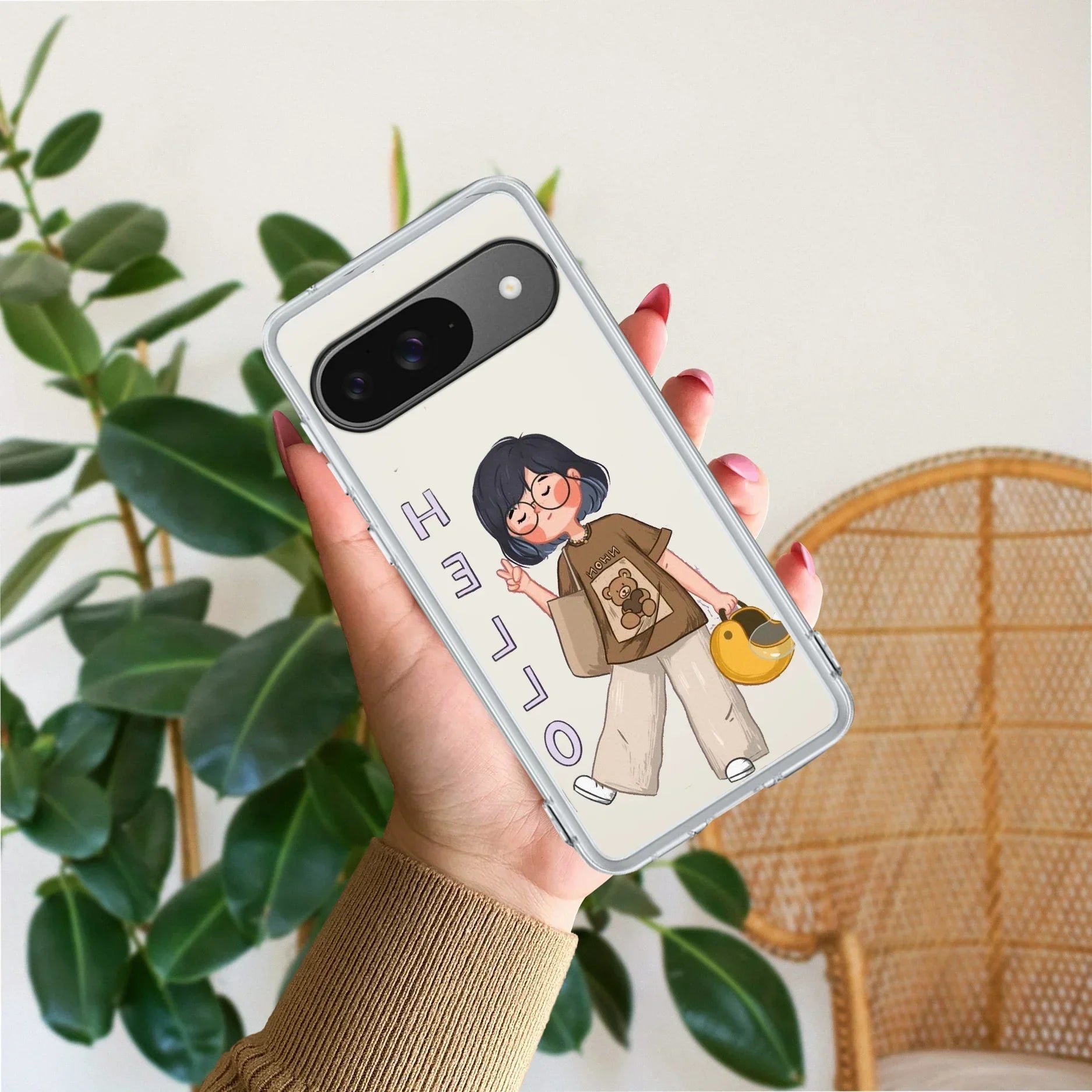 Hello Honey Transparent Silicon Case For Google Pixel 9
