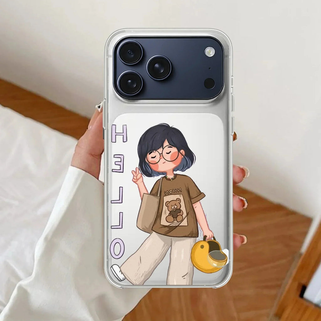 Hello Honey Anti Yellow Clear Case For iPhone 17 Pro Max