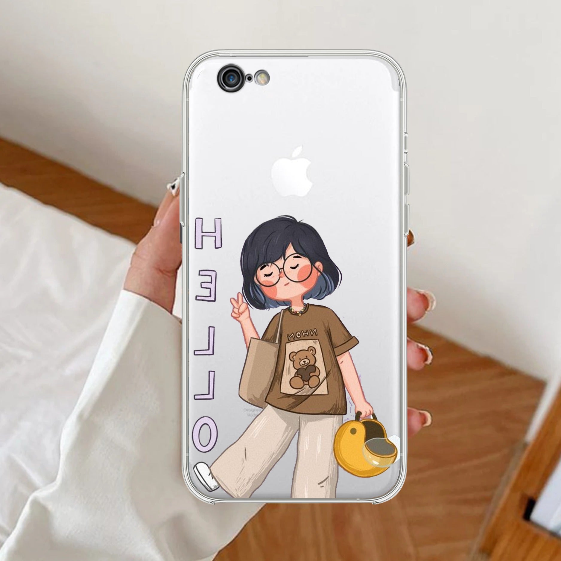 Hello Honey Transparent Silicon Case For iPhone 7 / iPhone 8 / iPhone Se 2020