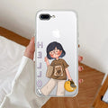 Hello Honey Transparent Silicon Case For iPhone 7 Plus / iPhone 8 Plus