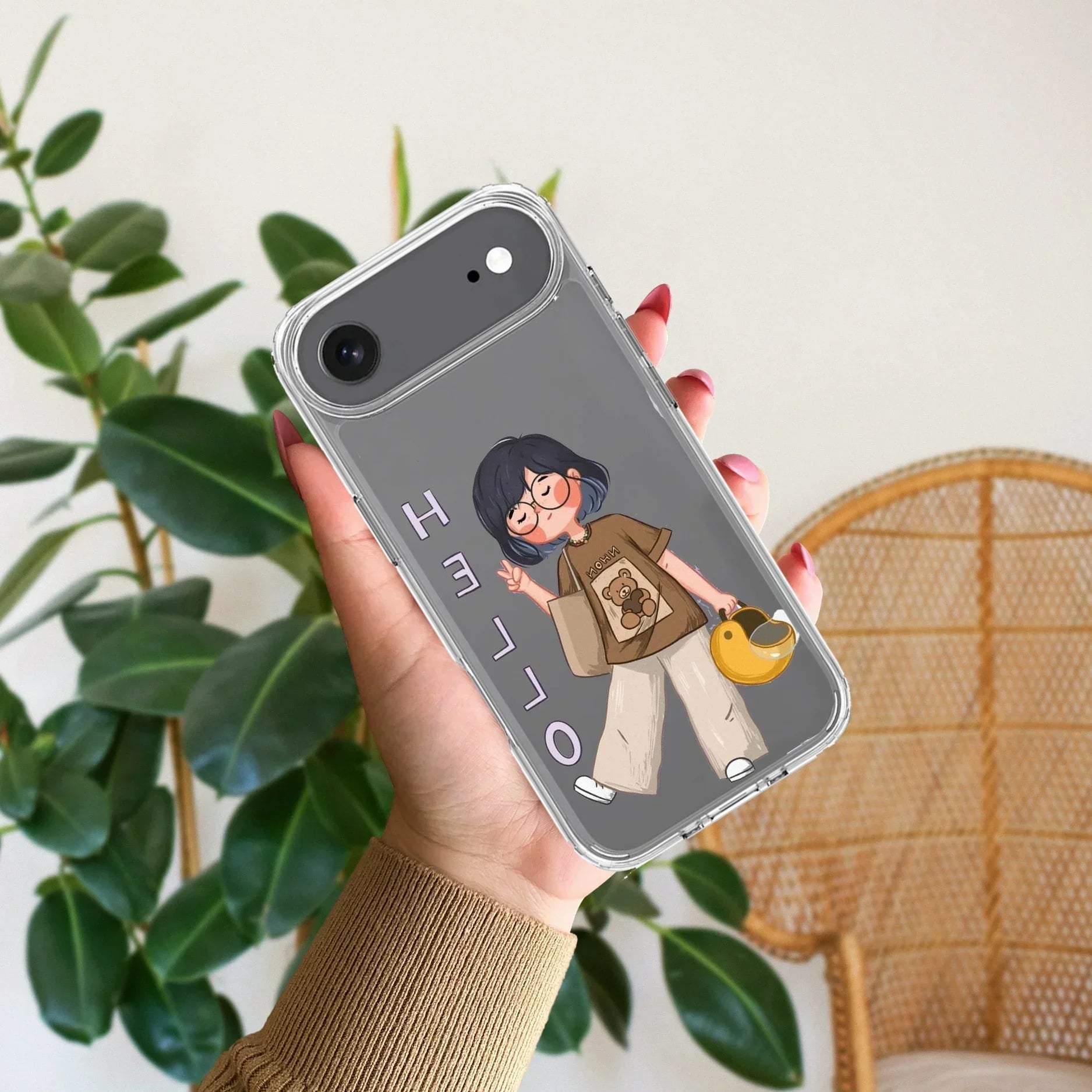 Hello Honey Transparent Silicon Case For iPhone